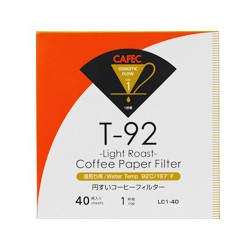Filtro Papel Cafec Light Roast 1 taza (40 unidades)