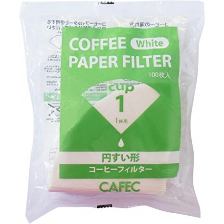 Filtro Papel Tradicional Cafec 1 taza (100 unidades)