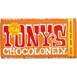 Tony's Chocolate con leche, caramelo y sal marina 32%