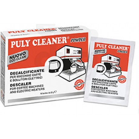 Puly Cleaner Descaler. 10 Sobres de 30g. Descalcificador de máquinas espresso.
