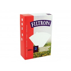 Filtropa 100 filtros trapezoidal tamaño 2 blancos