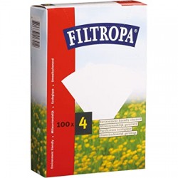 Filtropa 100 filtros trapezoidal tamaño 4 blancos