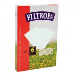 Filtropa 40 filtros trapezoidal tamaño 6 blancos