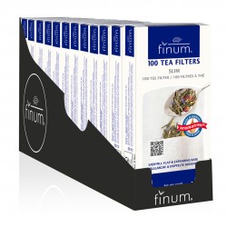 Pack 12 filtro té de papel Finum S. 100 unidades