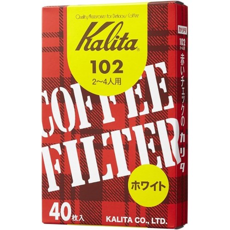 Kalita 102. 40 Filtros blancos