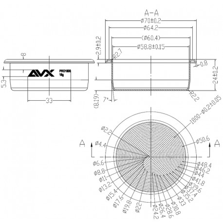 AVX PRO 1800 18g. 58mm