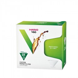 Filtro Papel Hario V60 01 1 - 2 tazas (100 unidades)