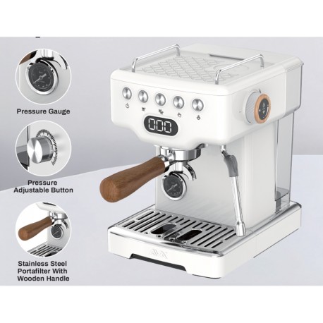 Cafetera espresso AVX SnowWhite